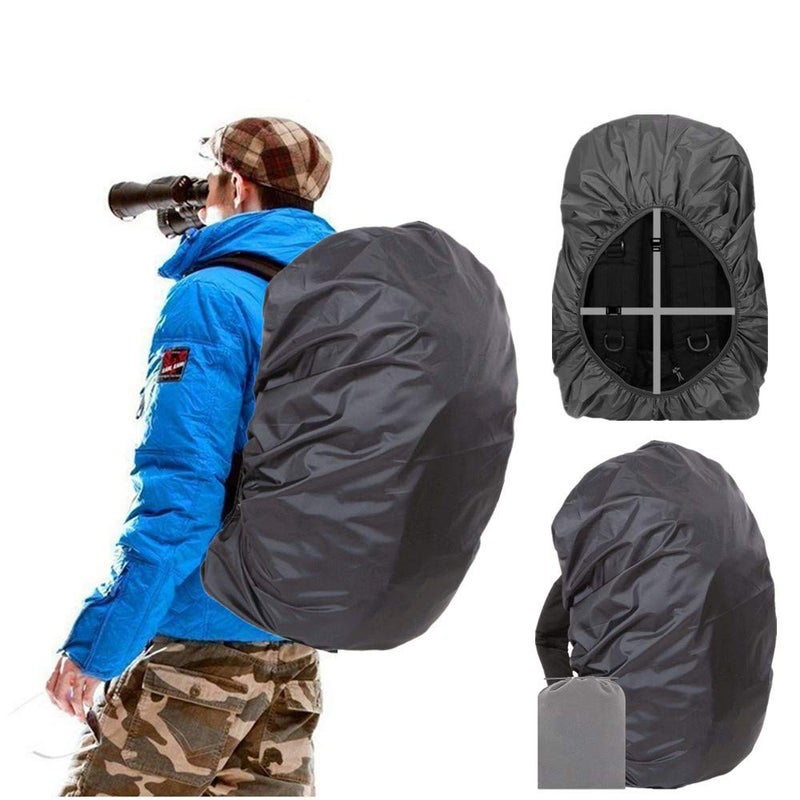 Joy Walker Backpack Rain Cover Waterproof Breathable Suitable for (15-30L, 30-40L, 40-50L, 50-70L, 70-90L) Backpack Hiking/Camping/Traveling (black, XXL (for 70-90L backpack)) - Image 1